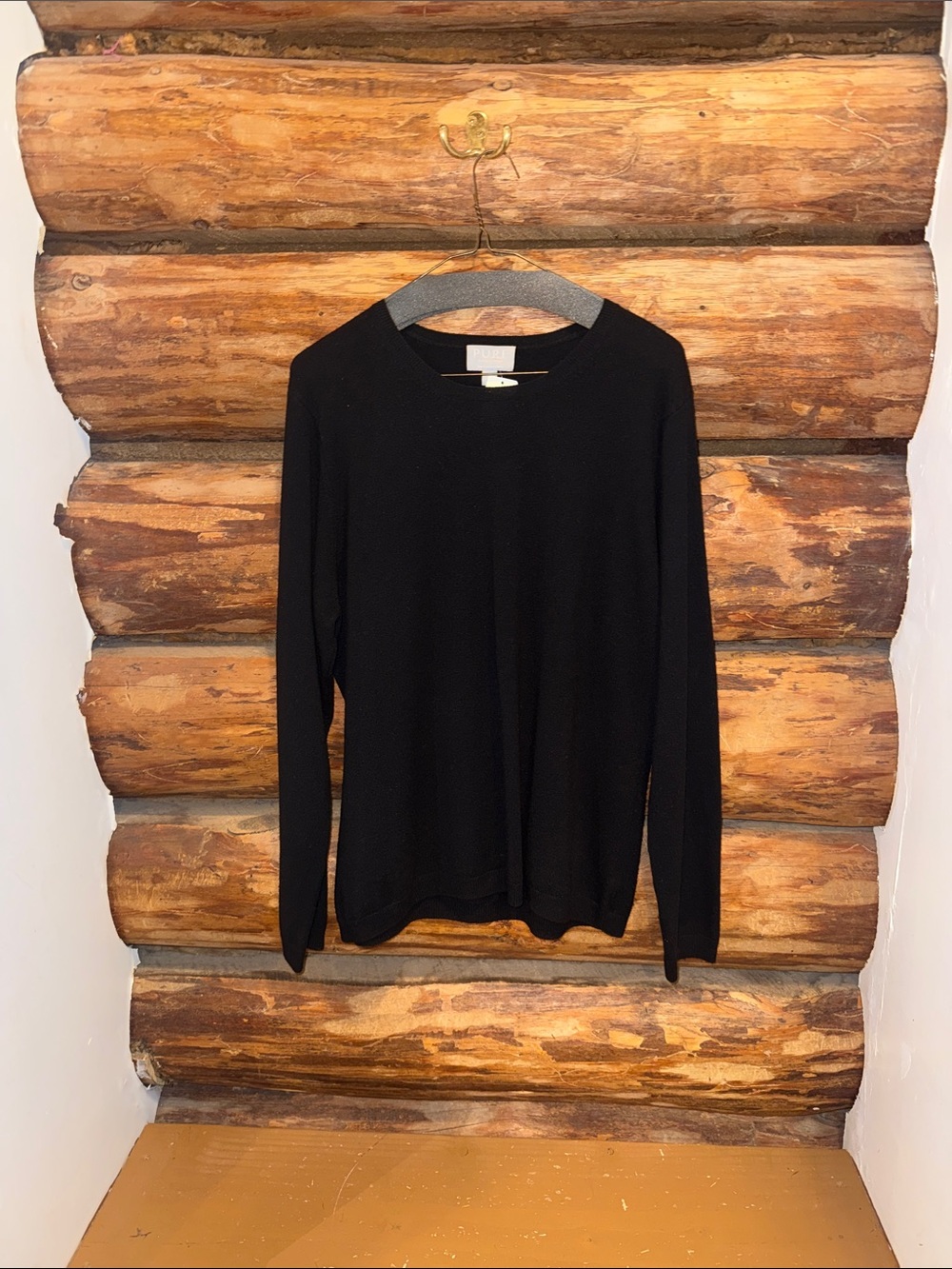 🖤Great Used Condition Pure Collection Black 18 Crewneck Cashmere Sweater